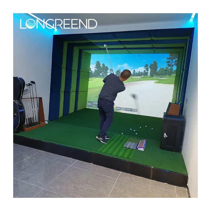 Longreend Indoor Golf Uitoefenaar 3D Golf Simulator Trainer Voor Thuisgebruik Of Kantoor Voor Verbeteren Golf Game