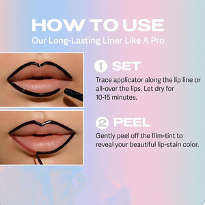 Crayon à lèvres peel-off personnalisé OEM sous marque privée, teinte pour les lèvres, rouge à lèvres mat velours, crayons à lèvres waterproof, maquillage contour des lèvres - Product Image 2