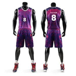 Maillot de basket-ball personnalisé, modèle uniforme, simple et bon marché, 2020