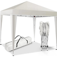 Carpa de Exhibición Plegable de Una Sola Capa, Cuatro Esquinas, Ecológica, para Exteriores, Protección Solar, Impermeable, para Ferias Comerciales