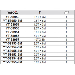 Polipasto de Cadena Yato 0.5T 1T 2T 3T 5T 10T X 3M 6M 9M, Equipo de Elevación Industrial Manual de Acero - Product Image 1