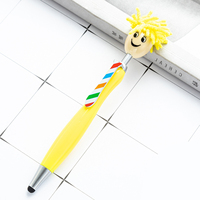 Cheap Doll Head Stylus Screen Bolígrafo Smiley Mop Topper Pen