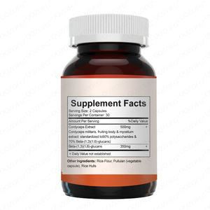 Sıcak satış özelleştirilmiş <span class=keywords><strong>Cordyceps</strong></span> kapsül geleneksel çin sağlık koruma 60 kapsül - Product Image 2