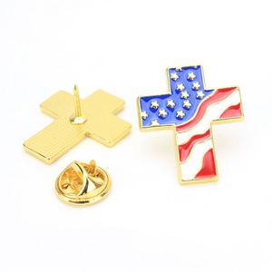 卸売異なる国の旗印刷されたエナメルピン金属ラペルピン服カスタム - Product Image 5
