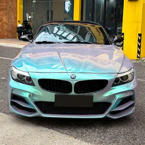 Custom Grey Turns Green TPU Color Changing Film Color PPF Paint Protection Film Roll Car Wrapping Film Color Change Foil