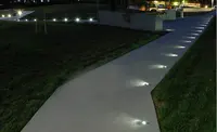1W RGB gömme zemin Led güverte bahçe yeraltı yolu Driveway LED tek yan ışık yayan Inground ışık açık