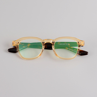 Lunettes tendance 2022, nouveau produit de mode, style japonais, assiette dorée transparente, cadres optiques, à la mode