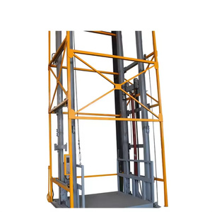 Hot Sales Ein spalt ige hydraulische Führungs schiene Fracht aufzug Warehouse Goods Lift <span class=keywords><strong>Platform</strong></span> - Product Image 5