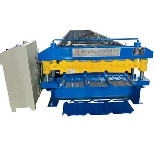 industrial aluminum profile customized automatic double layer roll forming machine cr12mov zinc roof sheet making machine
