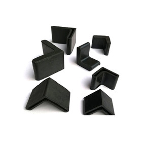 En gros 25*25mm,30*30mm,40*40mm,50*50mm,60*60mm En Caoutchouc En Forme de L Couvre Les Meubles Fer D'angle Patins <span class=keywords><strong>Noir</strong></span> - Product Image 1