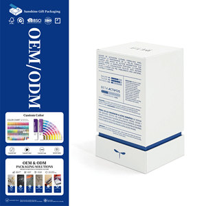 Custom Luxury Skincare <b>Lid</b> and Base <b>Box</b> Rigid Paper Packaging <b>with</b> Logo for Cosmetic Beauty <b>Gift</b> Set Brand Packaging - Product Image 1