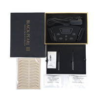 MONA Black Pearl 3ème Semi-maquillage & MTS pistolet de tatouage électrique Microblading maquillage Permanent sourcils lèvres dermographe Micropigmentation ensemble de Machine