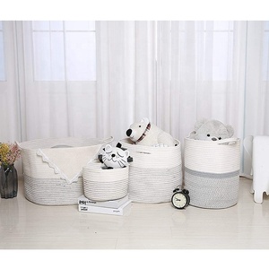 Panier à <span class=keywords><strong>linge</strong></span> sale extra large en <span class=keywords><strong>corde</strong></span> de coton écologique tressé avec poignée - Product Image 6