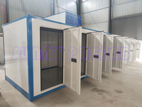 PORTES MULTIPLES Conteneur mobile pliable empilable en acier préfabriqué à cloisons Unités de stockage portable en libre-service
