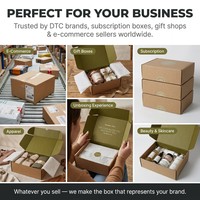 Emballage Boîte Métier Marron avec Rembourrage Grandes Boîtes Personnalisées avec Logo Expédition Boîtes d'Emballage pour Chapeaux et Vêtements