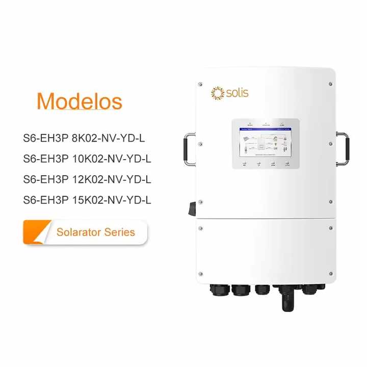 Solis Three Phase Hybrid Grid Inverter 8kw 12kw 10kw 15kw Home Power ...