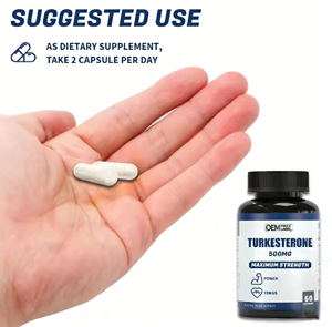 OEM Private Label 500mg Maximum Strength Turkesterone Capsules for Muscle Growth &amp; Energy Boost GMP Certified - Product Image 4