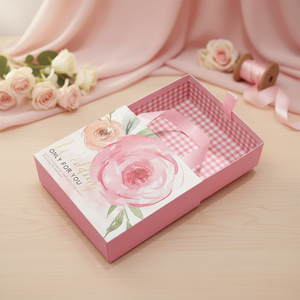Scatola Regalo Personalizzata per Ragazze, Set Elegante <span class=keywords><strong>Rosa</strong></span> per Matrimonio, Confezione per Prodotti Skincare con Nastro per Caramelle - Product Image 1