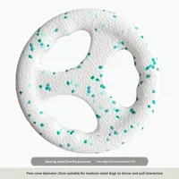 LY ETPU Popcorn Flying Disc Border Collie Steering Wheel Soft Bite-Resistant Interactive Tug-of-War Boredom Relief Classic Toy