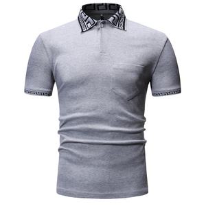 T-shirt de marque pour hommes, cloutée à manches courtes, en coton, vêtement décontracté - Product Image 1