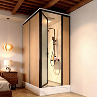 Module de salle de bain modulaire direct usine avec douche intégrée pour cabines