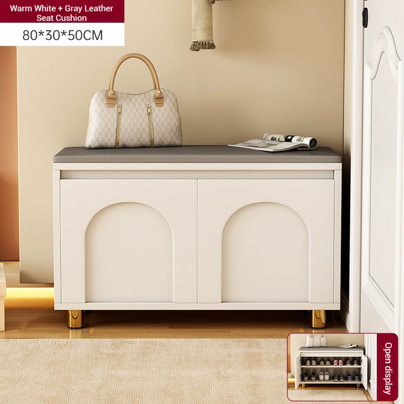 นมขาว80ซม. + เบาะหนังสีเทา