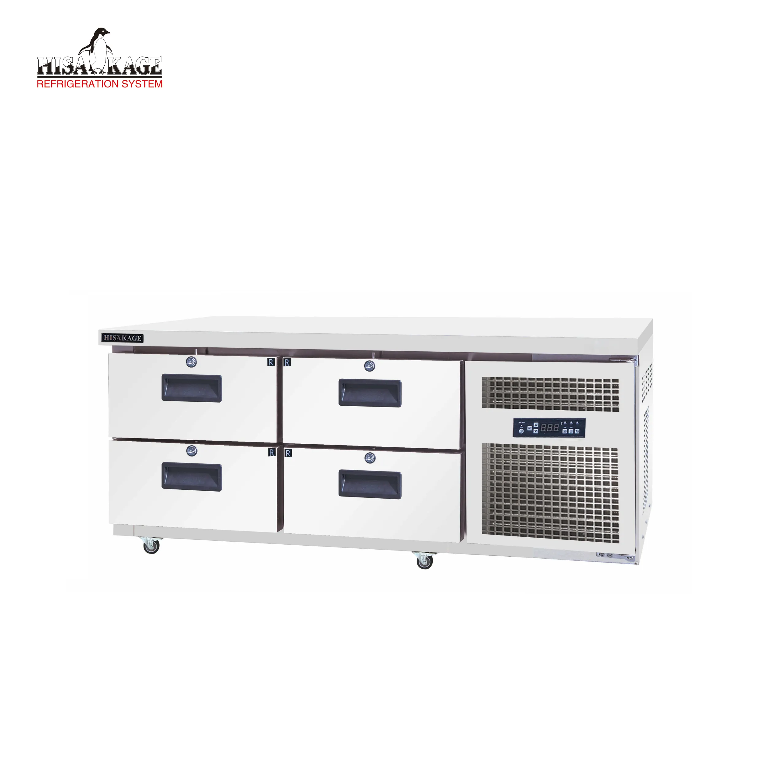 304 Luchtkoeling Onder Grill Kookplaat Koelkast Kan Oven Op Commerciële Koelkast Voor Keuken CL-150