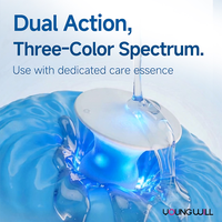 Jouet sexuel télescopique en silicone liquide pour adultes, avec lumière LED tricolore et forme spéciale, pour hommes et femmes, OEM ODM Alien Dildo