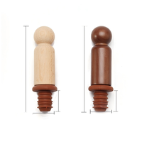 Bouchon en liège en forme de T réutilisable, durable et portable, avec capuchon en bois personnalisable pour bouteilles de vin en verre, différentes tailles - Vente en gros usine