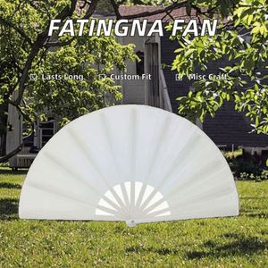 Fatingna Custom Large Folding Hand Fan Nylon-Cloth & Plastic Gift Crafts Promotional Printed Design - Product Image 3