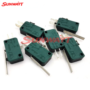 Micro-interrupteur fiable de couleur verte à 3 broches, conçu pour les boutons de jeux d'arcade et les mécanismes de joystick - Product Image 2