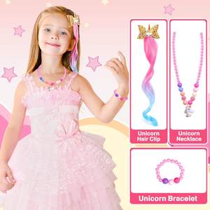 Paleta de Sombras de Ojos con Temática de <span class=keywords><strong>Unicornio</strong></span>, Brillo Labial y Esmalte de Uñas Lavable para Niños, <span class=keywords><strong>Maquillaje</strong></span> Infantil, Venta Caliente Personalizada - Product Image 3