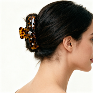 Siywina Accessoires de <span class=keywords><strong>cheveux</strong></span> en acétate haut de gamme incrustés de diamants, pinces à <span class=keywords><strong>cheveux</strong></span> de <span class=keywords><strong>luxe</strong></span> personnalisables, écologiques et tendance pour femmes - Product Image 5