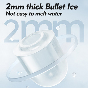 Máquina para hacer hielo en stock, máquina para hacer hielo portátil con asa de transporte, bolsas de hielo autolimpiables y cesta para hielo para el hogar - Product Image 2