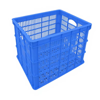 Panier à fruits et légumes de grande taille d'usine d'origine, boîtes de rangement en plastique, caisses agricoles ventilées, plateaux de rangement, panier de rangement