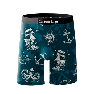 Nuevos Calzoncillos Boxer para Hombre con Estampado Digital, Antibacterianos, Cómodos, Elásticos, con Cintura de Jacquard Tejido - Product Image 1