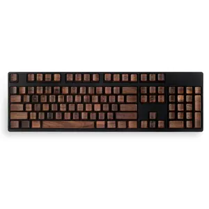 Keycaps en bois/bois de noix ou bambou, keycaps d'OEM/ODM