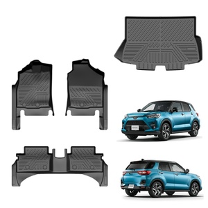 Tapis de sol de voiture 5D en TPE noir antidérapant de 3,5 mm d'épaisseur, 4 pièces, pour conduite à gauche/droite, pour Raize 2022 - Vente en gros KQD - Product Image 1