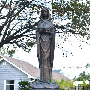 Escultura Religiosa Bronce Fundido Nuestra Señora DE LA Estrella del Océano Estatua - Product Image 3