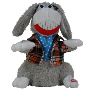 Nuevo juguete eléctrico para tocar la <span class=keywords><strong>oreja</strong></span>, perro Cantor, burro de ojos grandes, juguete de peluche, burro eléctrico para bailar, regalo de vacaciones - Product Image 4