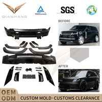 Kit carrosserie de mise à niveau avec diffuseur en fibre de carbone sèche de haute qualité pour Range Rover L460 2023+ - Ajustement parfait