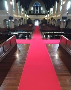 Alfombra DE BODA roja con material de poliéster - Product Image 1