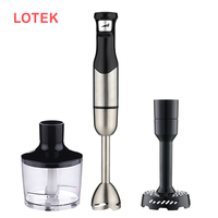 Mixeur plongeant en acier inoxydable avec commande à bouton-poussoir à vitesse variable - Appareil de cuisine multifonctionnel fabriqué en Chine