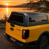 Capot de camionnette en alliage d'aluminium antirouille, hardtop de camping tout-terrain avec verrouillage, compatible avec Silverado 1500 F-150 Ram 1500 5.5ft 5.8ft