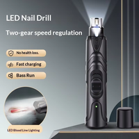 Penggiling Kuku Hewan Peliharaan Elektrik Model F1 dengan Lampu LED, Pengisian Cepat Dua Kecepatan & Kebisingan Rendah untuk Perawatan Kucing dan Anjing