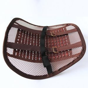 Wooden Bead Lumbar Support Cushion Breathable Mesh <b>Backrest</b> For Car Office Chair Four Seasons Use - Product Image 3