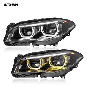 Ensemble de phares Jushun pour BMW Série 5 F10 2011-2017, double couleur, Angel Eye LED DRL, style haut de gamme - Product Image 4