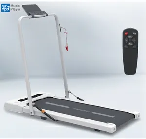 Home Use Easy Folding Walking Pad Electric Treadmill with safety key and Armrest Bluetooth music