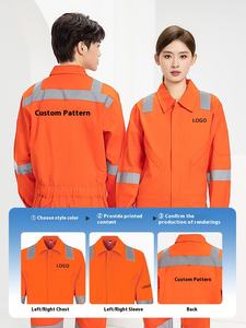 Combinaison de Travail de Sécurité Réfléchissante Personnalisable en Coton pour Homme, Vêtement de Protection pour Réparation de Machines, Chantier Naval et Port Maritime - Product Image 3