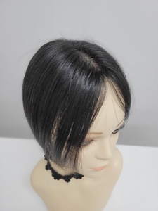 Peluca de Cabello Humano con Clip de 8 Pulgadas, Estilo Lacio Medio, Anudada a Mano, Ligera, Colores Naturales Premium, WIGTS para Uso Diario - Product Image 6